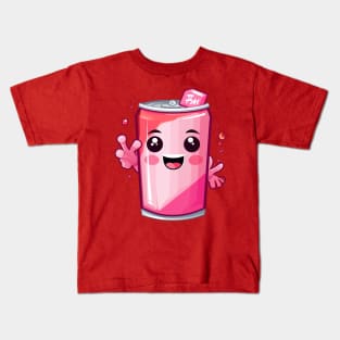 Soft drink cute T-Shirt cute giril Kids T-Shirt